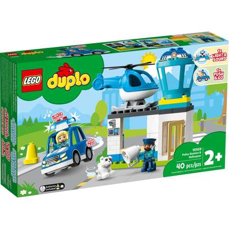 Конструктор LEGO DUPLO Полицейский участок и вертолёт блочный