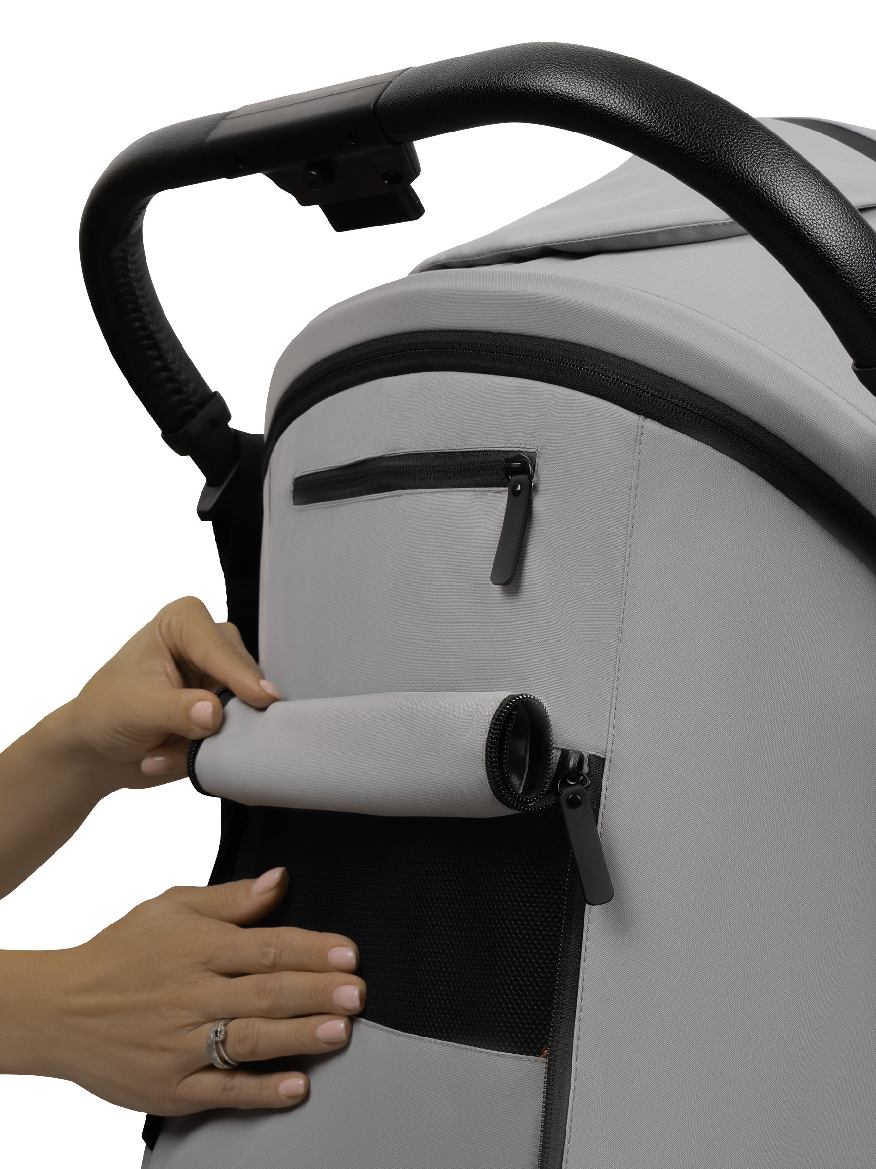 Коляска прогулочная JOVOLA Storm, светло-серый - фото 41