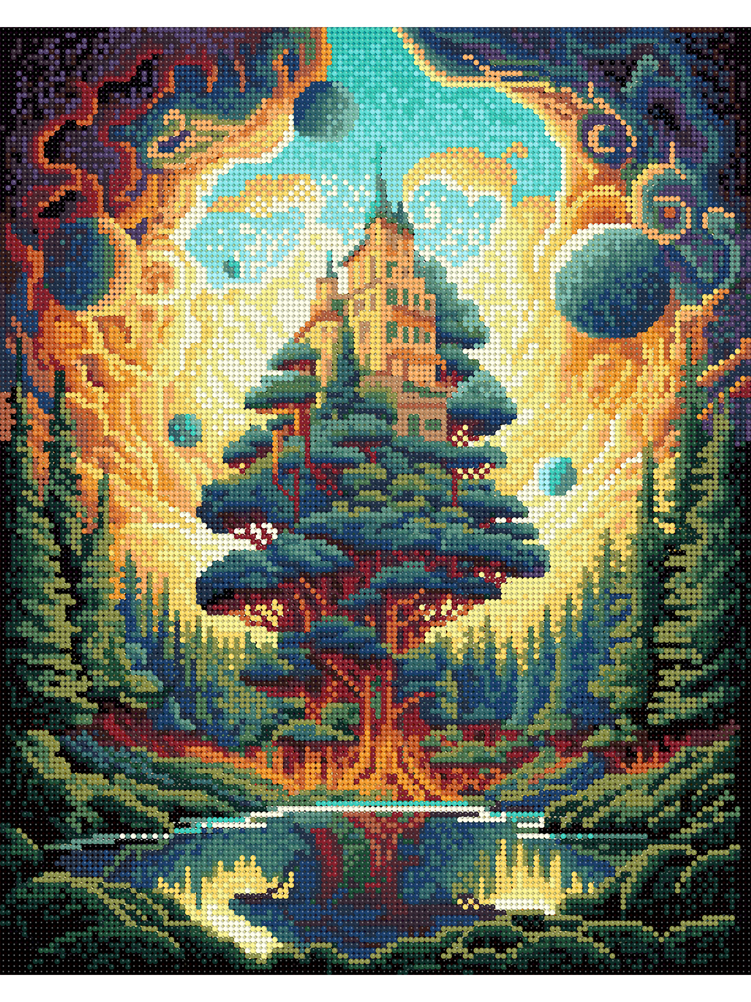 Алмазная мозаика Art on Canvas Замок на дереве в ассортименте - фото 2