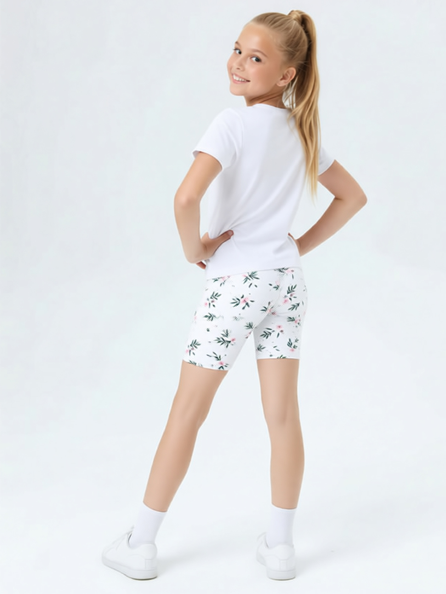 Велосипедки Персона Junior Сказочные цветы белые - фото 4