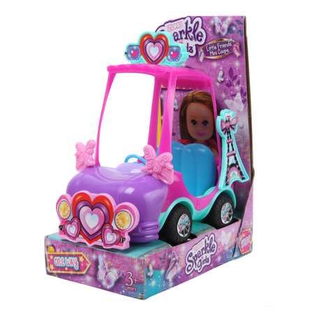 Автомобиль Zuru Sparkle Girlz для мини-куклы сиреневый