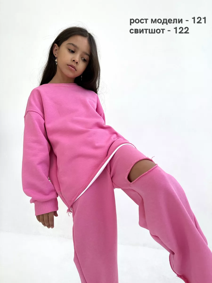 Свитшот ROOMY ESSENCE COMFYsw/pink - фото 3