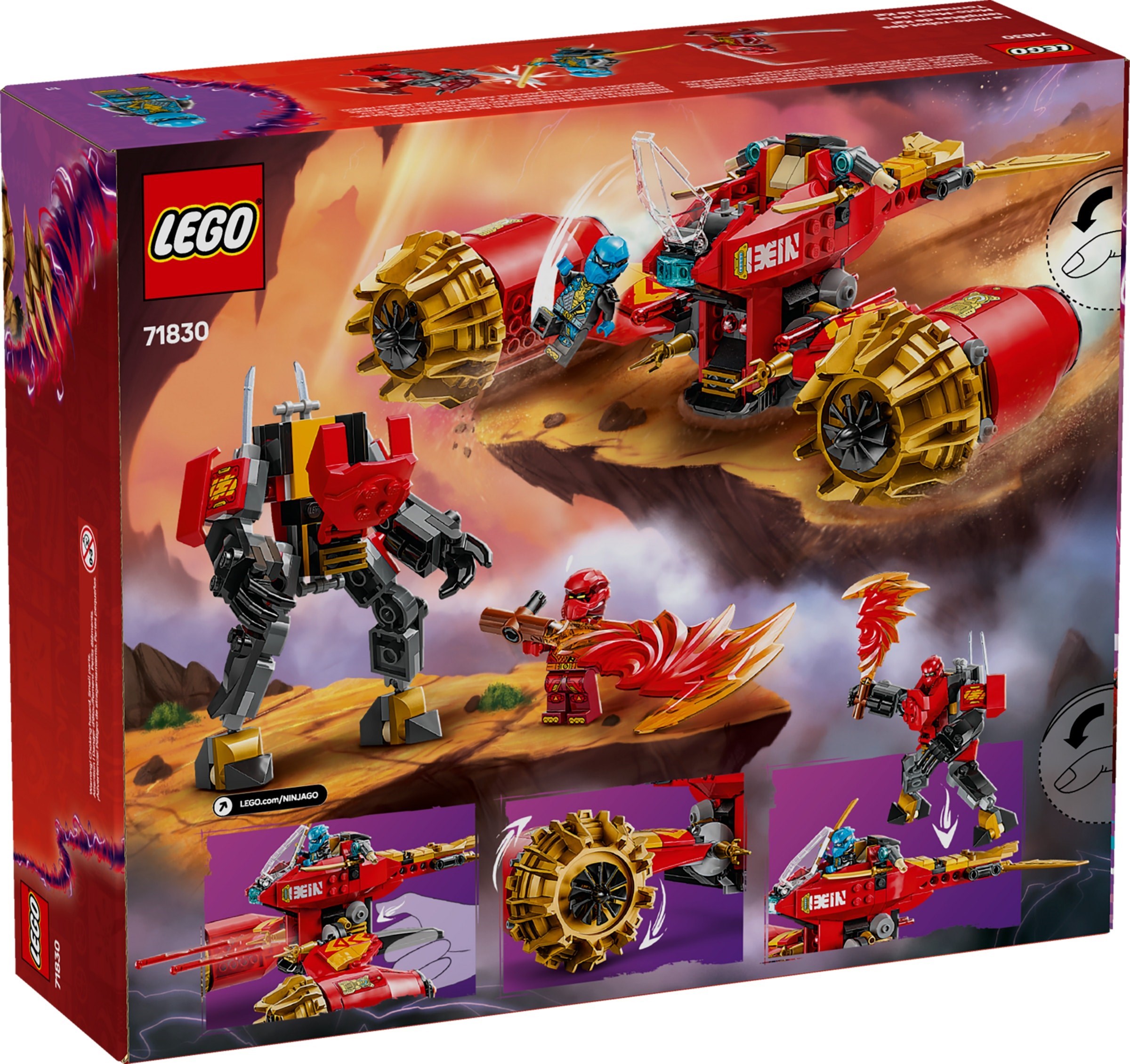 Изображение товара Конструктор LEGO NINJAGO Боевой робот Всадник бури 3244 для детей от 7 лет Изображение товара Конструктор LEGO NINJAGO Боевой робот Всадник бури 3244 для детей от 7 лет