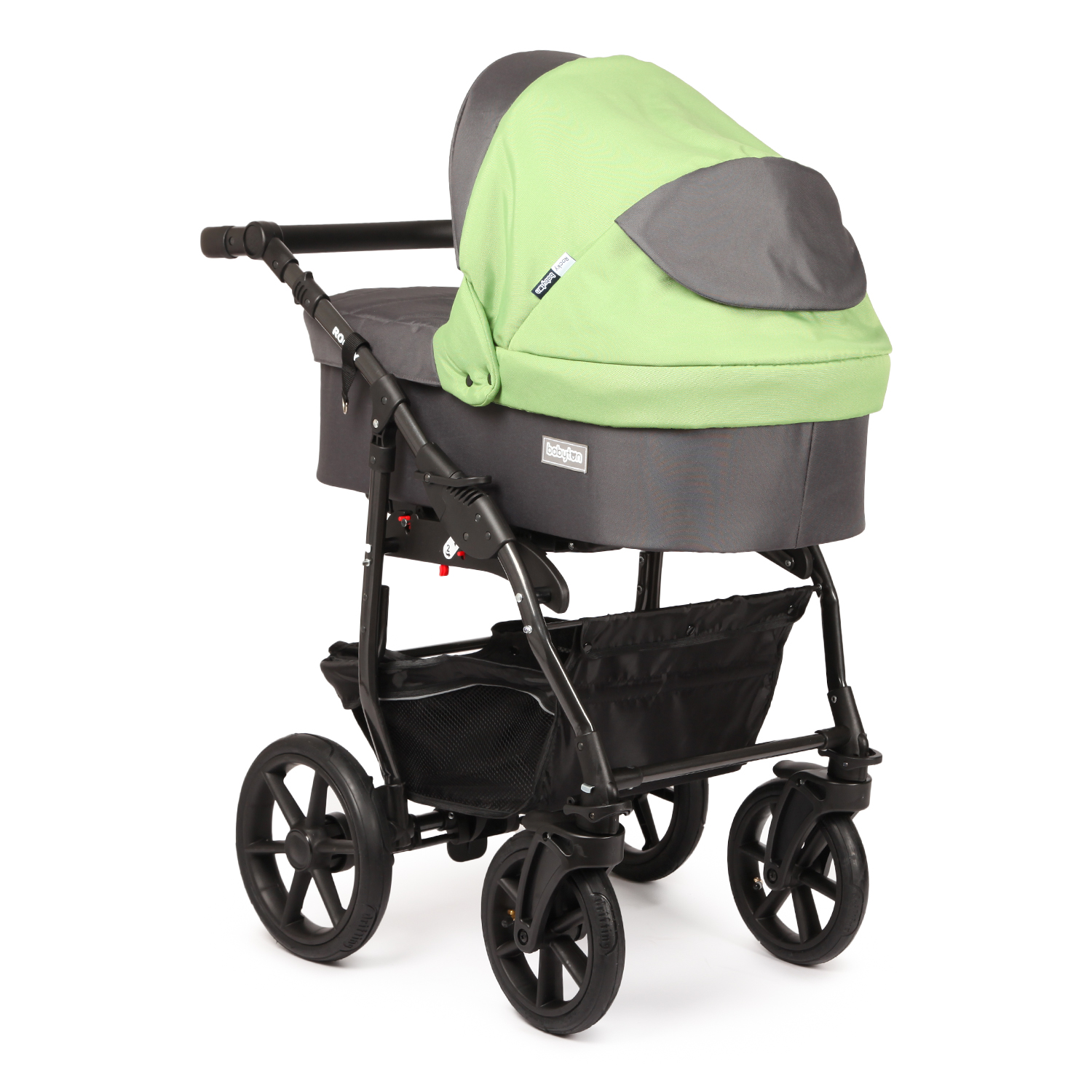 Коляска 2в1 Babyton Rocky Grey-Green - фото 4