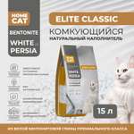 Наполнитель HOMECAT 15 л комкующийся, минеральный