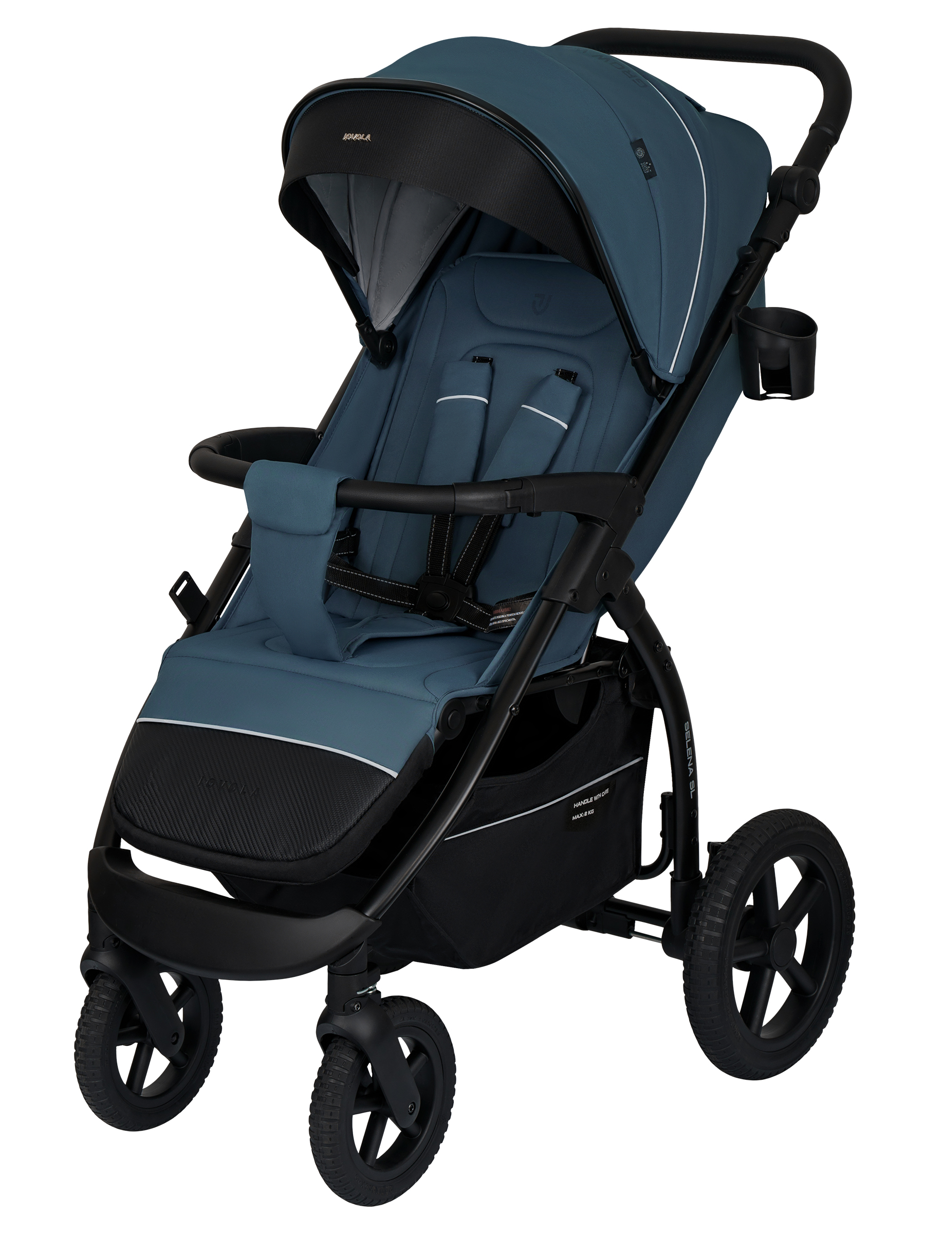 Коляска прогулочная JOVOLA Selena SL, всесезонная синий - фото 14