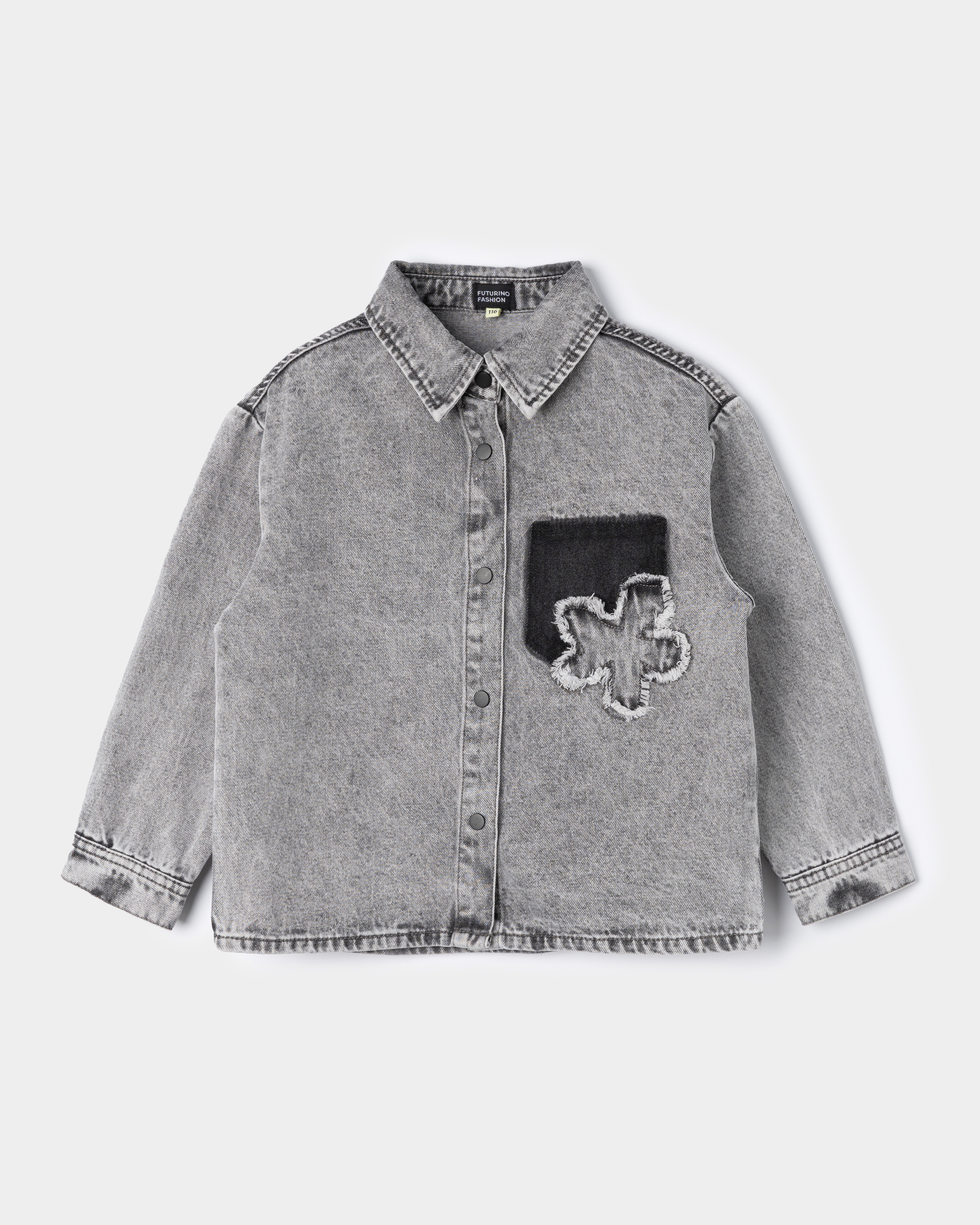 Джинсовая рубашка Futurino Fashion SP26FF-1DJ01tg-DG - фото 1