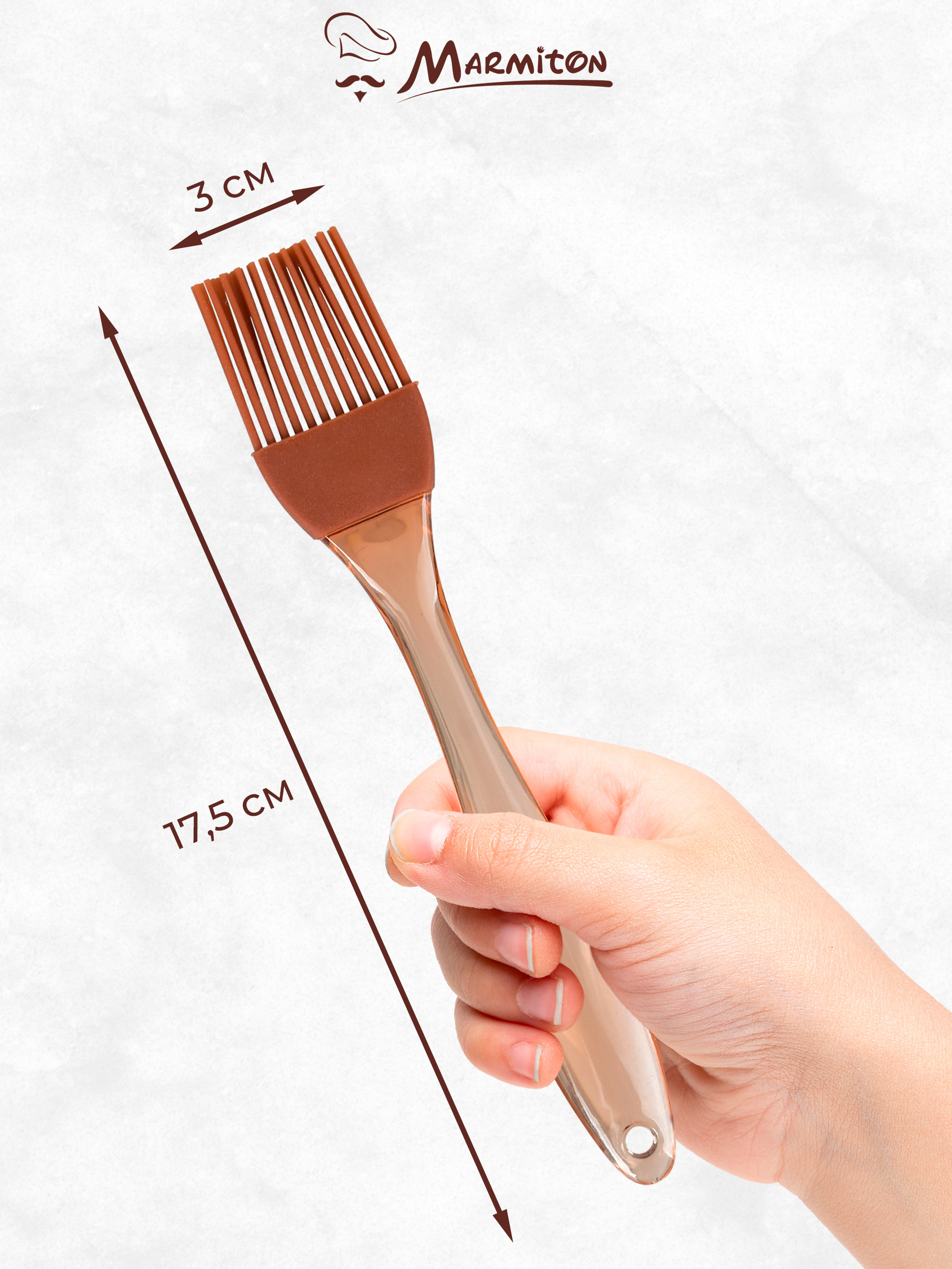 Кисточка кулинарная Marmiton силиконовая - фото 3