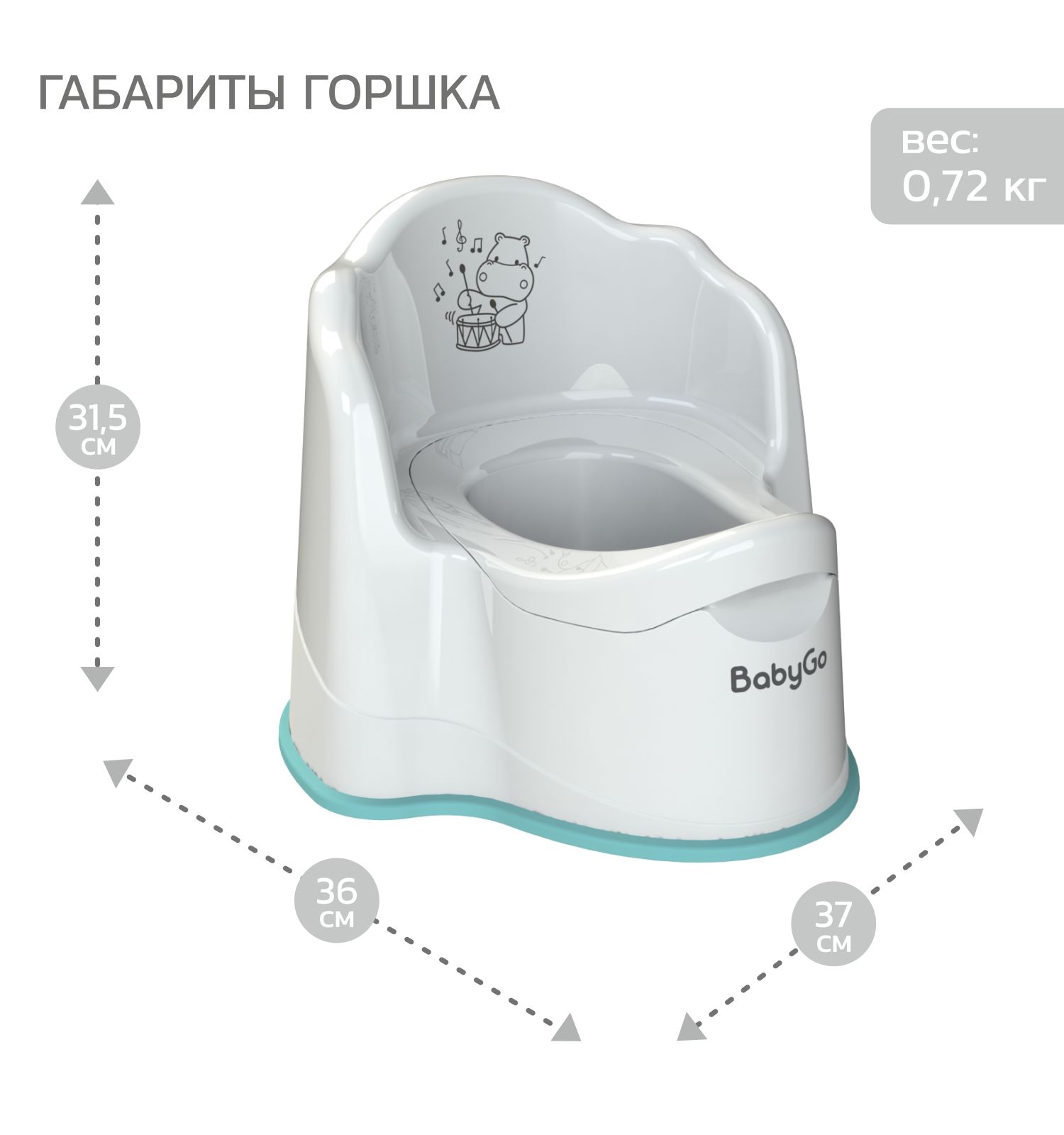 Ванночка BabyGo белый - фото 10