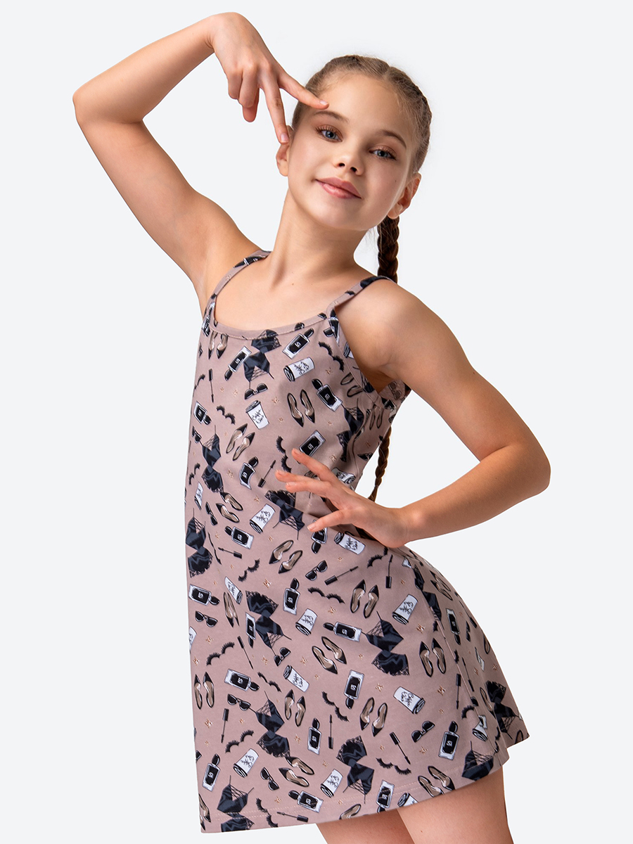 Сорочка ночная HappyFox HF3001MSPстиль.кофейный - фото 6