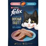 Корм Felix для взрослых кошек со вкусом лосося и форели 75г