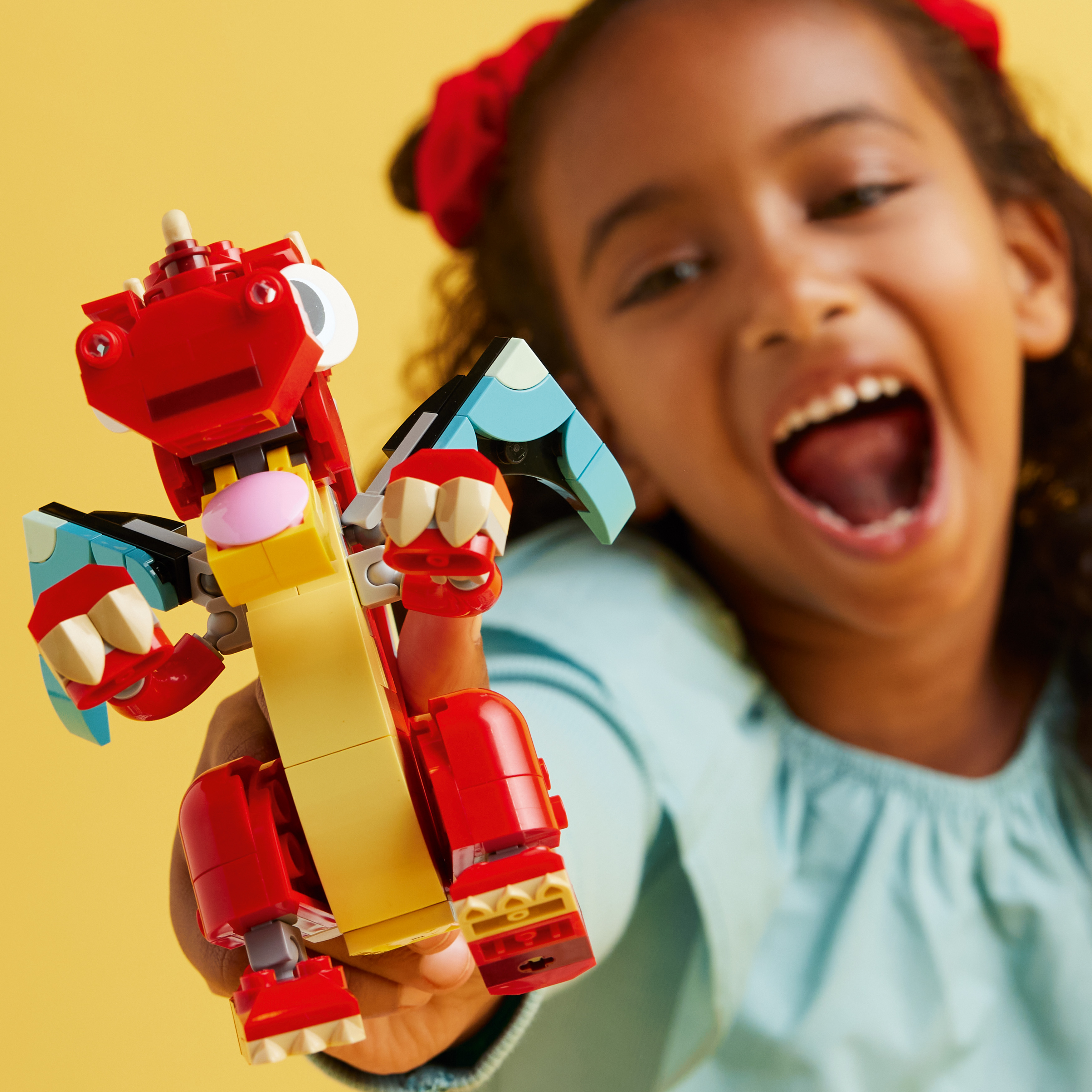 Конструктор LEGO Classic Красный дракон блочный - фото 12
