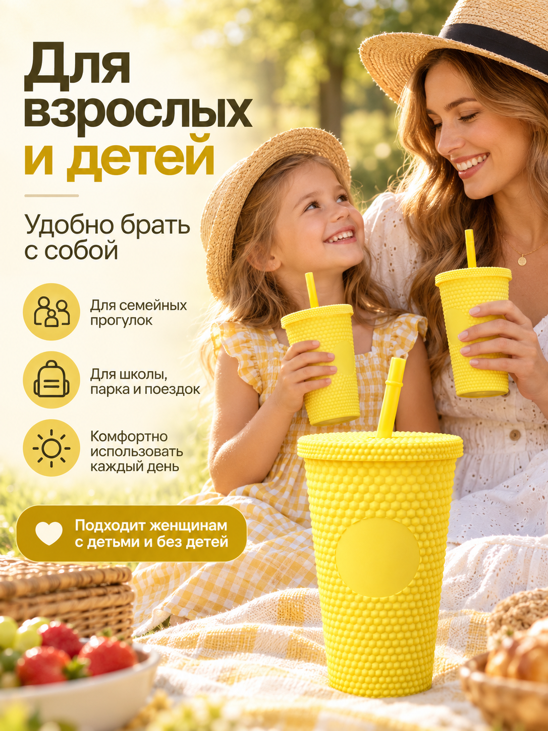 Поильник с трубочкой iLikeGift детский 480 мл - фото 5