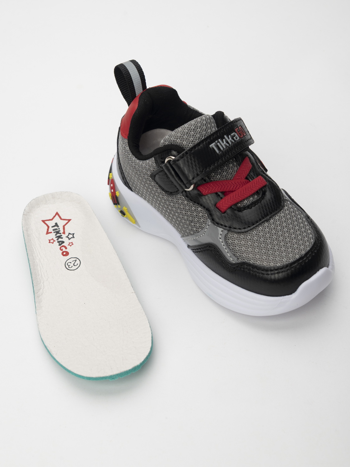 Кроссовки TikkaGo 3D39_11373_grey-red - фото 8