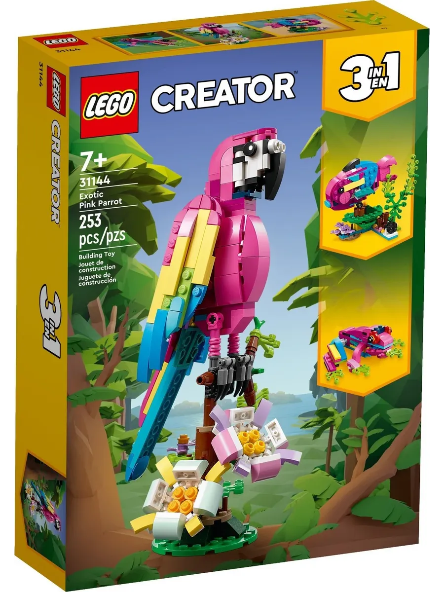 Конструктор LEGO Creator Экзотический розовый попугай 253 дет. - фото 1