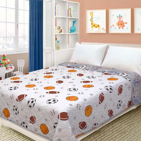 Покрывало BRAVO kids dreams Спорт 160*200 рис.4434-2+4434а-1