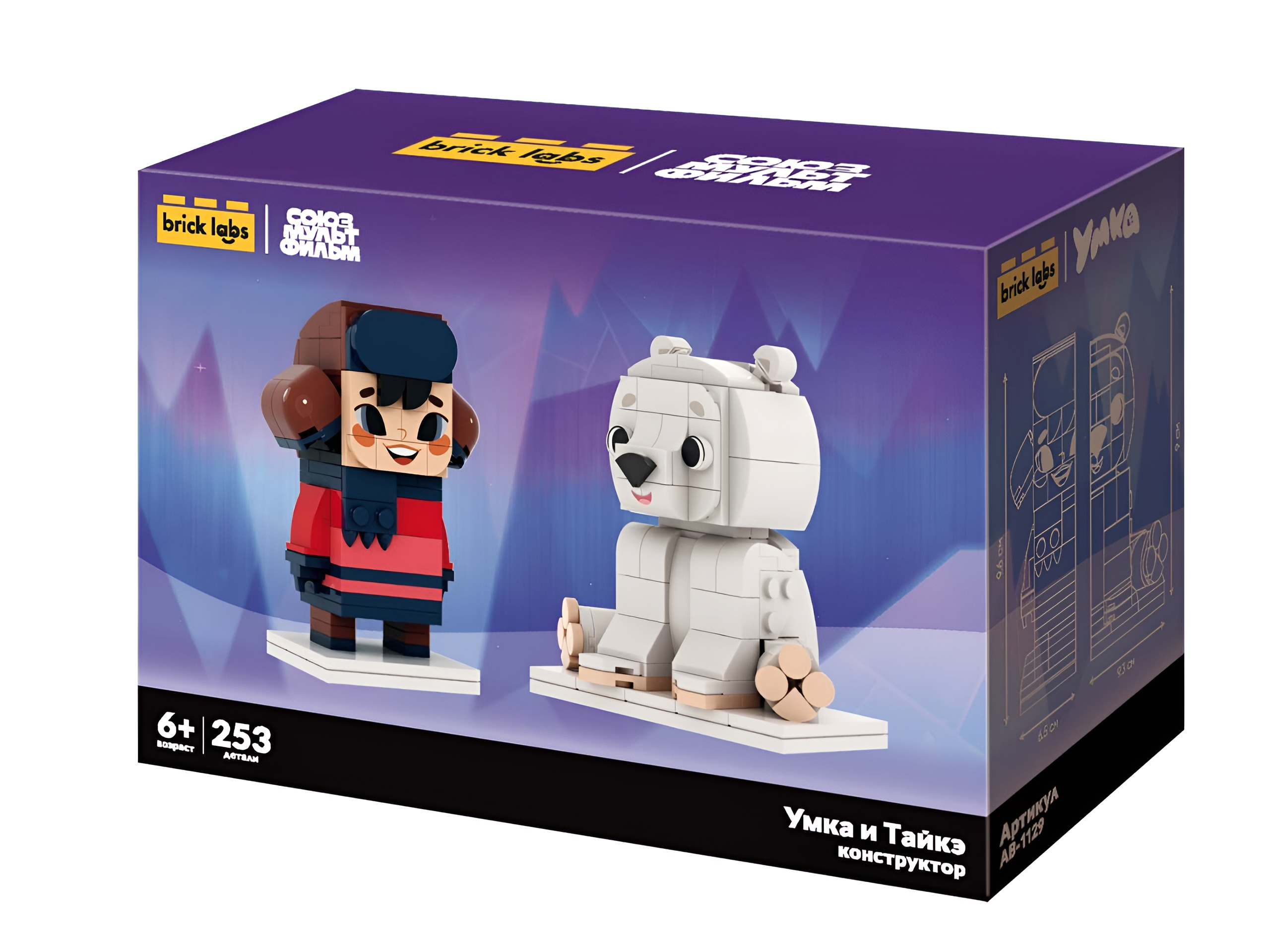 Конструктор brick labs Умка и Тайкэ 253 дет. - фото 6