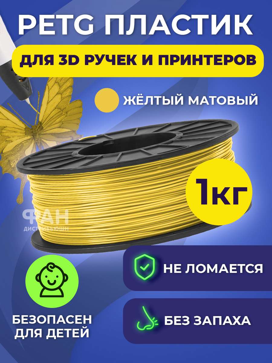 Пластик Funtasy Желтый - фото 2