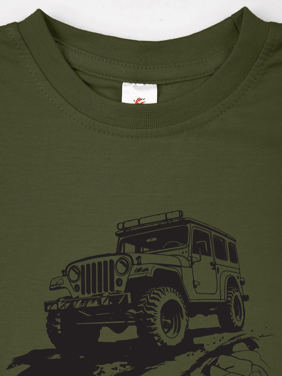 Футболка HappyFox HF55011Mджип.хаки - фото 4