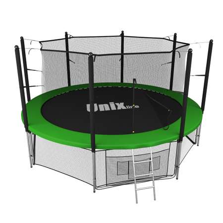 Батут каркасный Classic 12 ft UNIX line общий диаметр 366 см до 160 кг диаметр прыжковой зоны 306 см