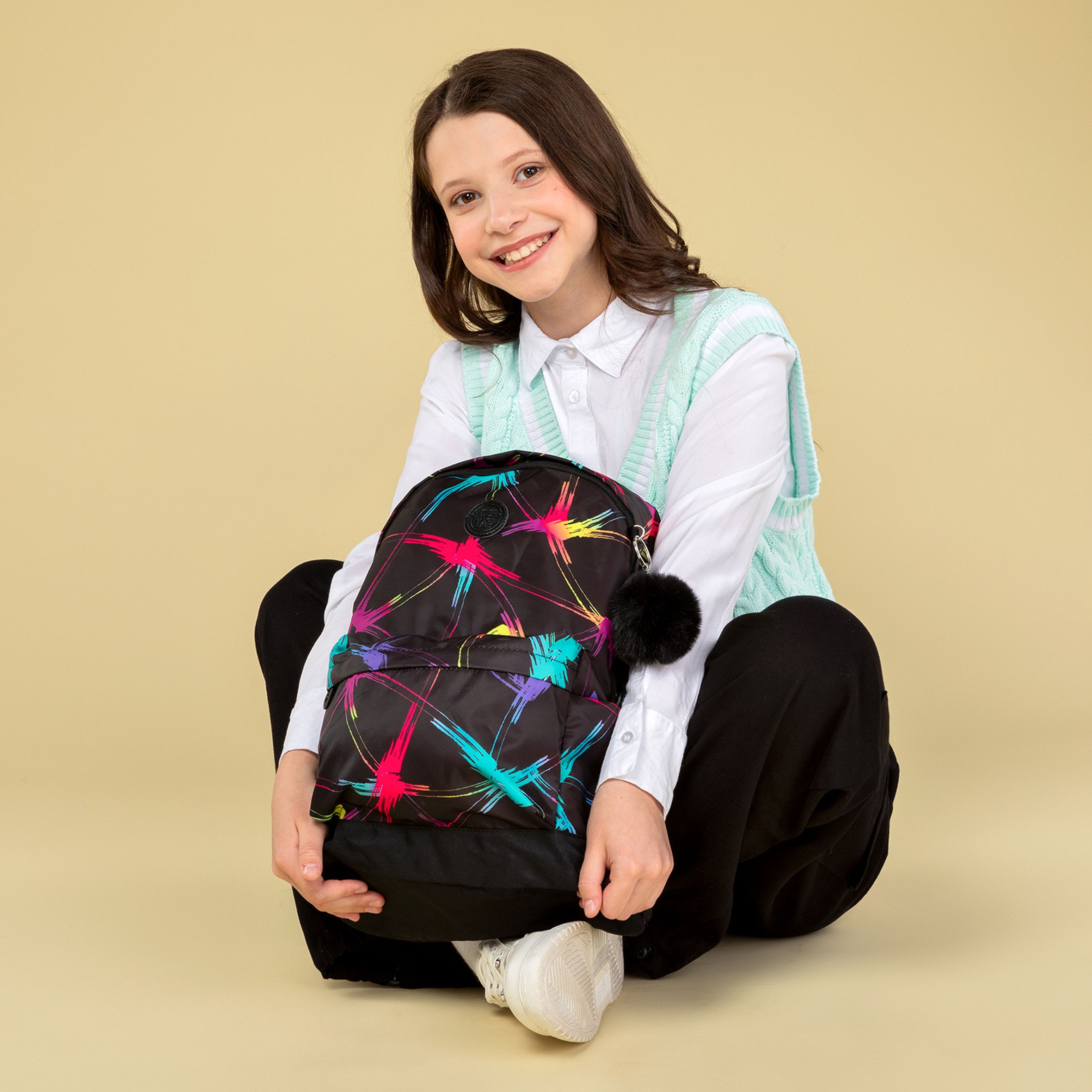 Рюкзак Grizzly Кляксы - фото 6