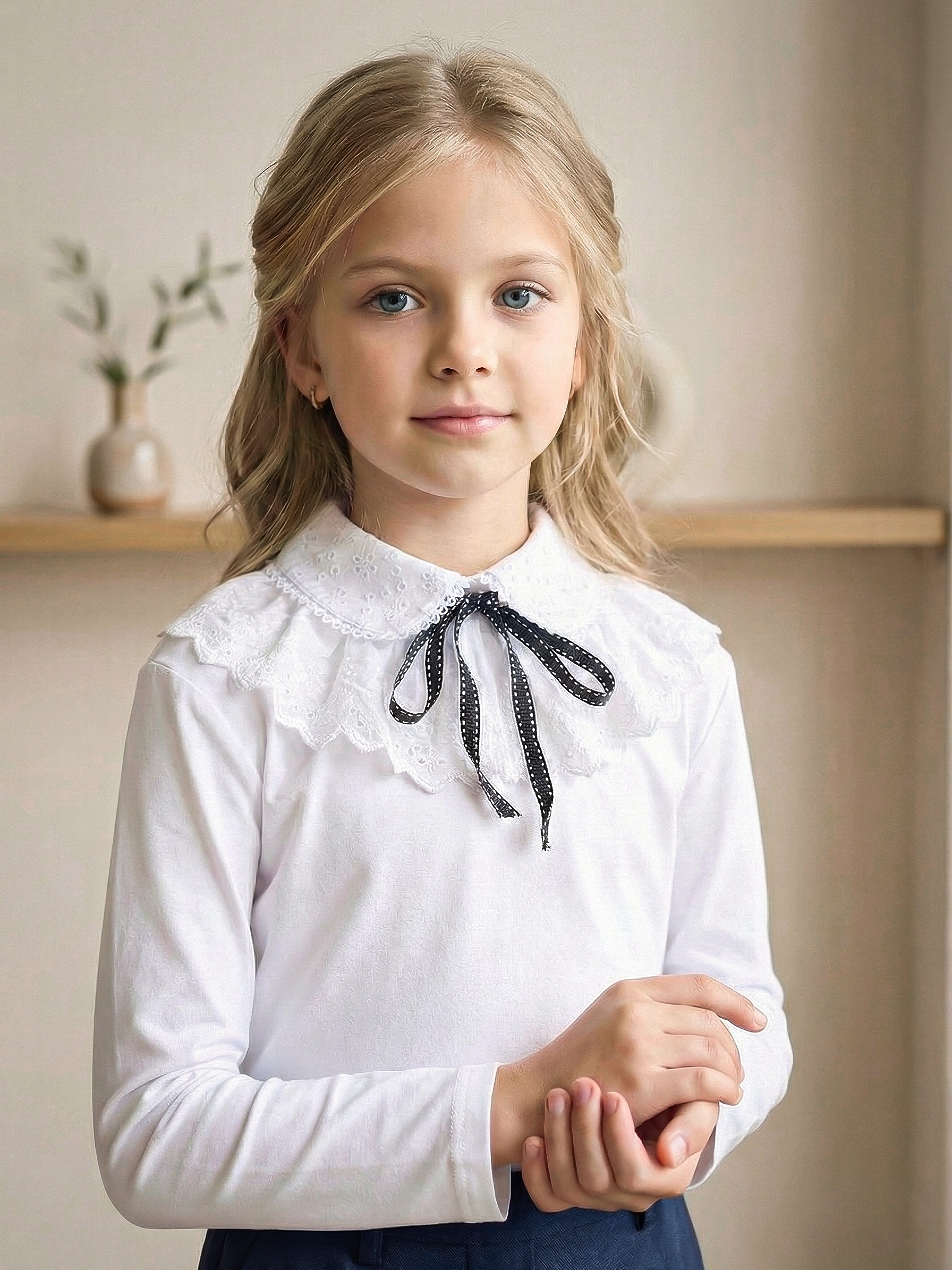 Блузка СИНЯЯ МОДА W002-G39 - фото 1