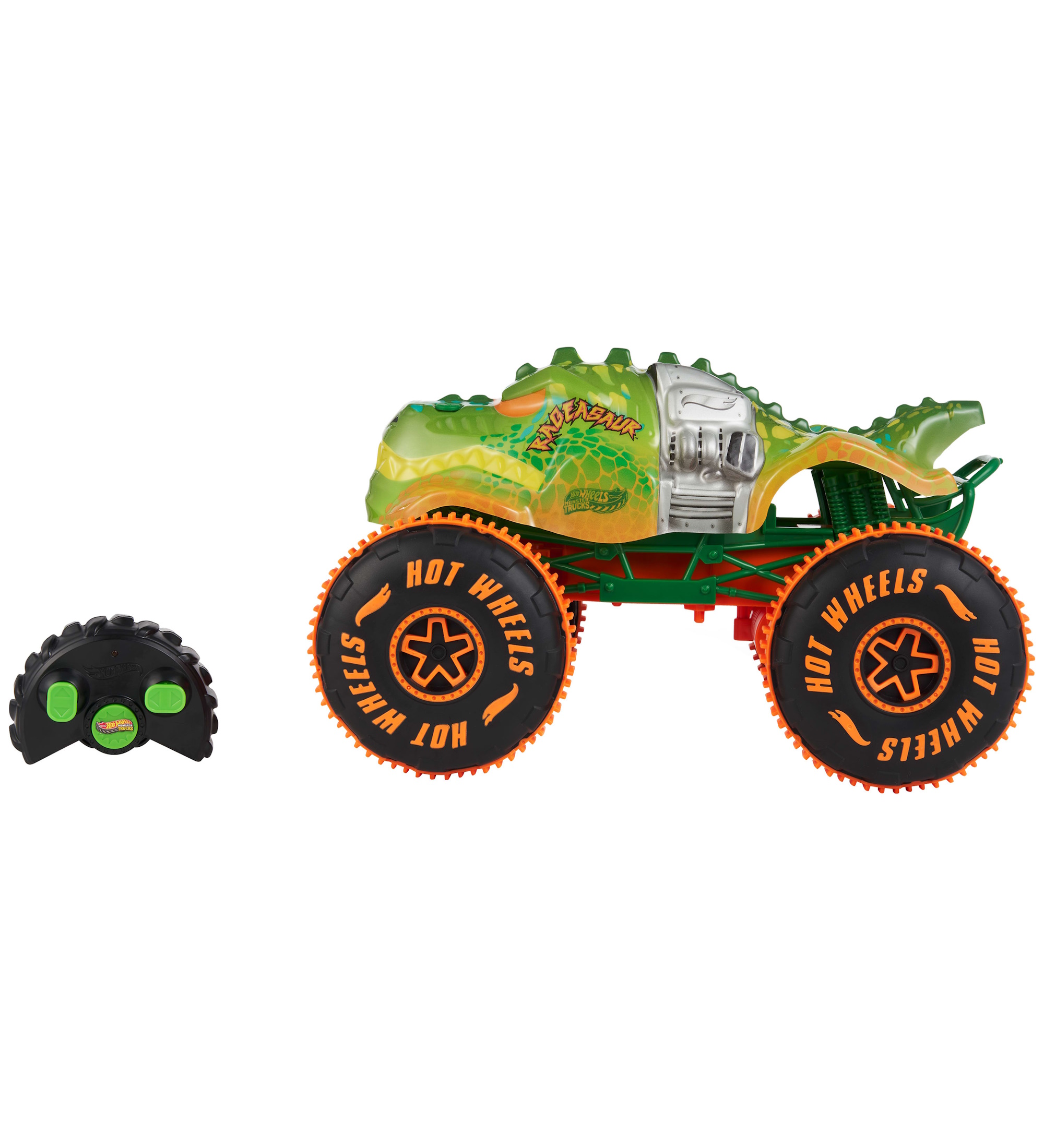 Монстр-трак РУ Hot Wheels Акулы против динозавров 1:15 - фото 4
