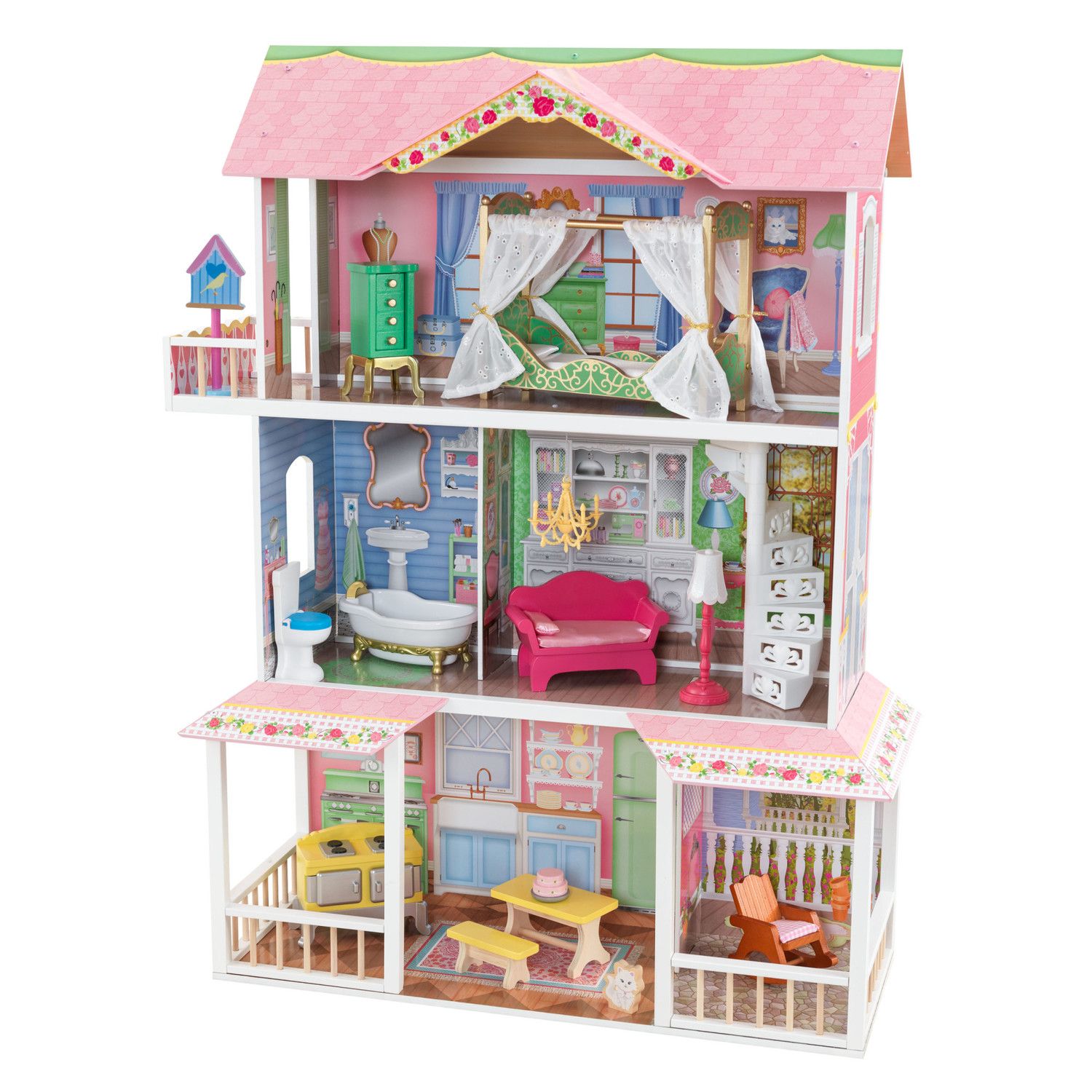 Домик для кукол KidKraft с мебелью 65851_KE - фото 8