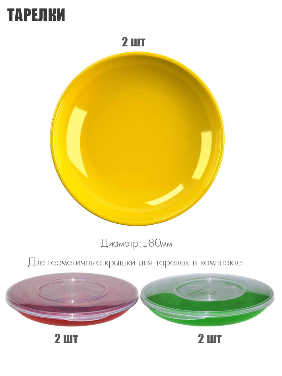 Набор посуды Solaris на 6 персон в контейнере - фото 3