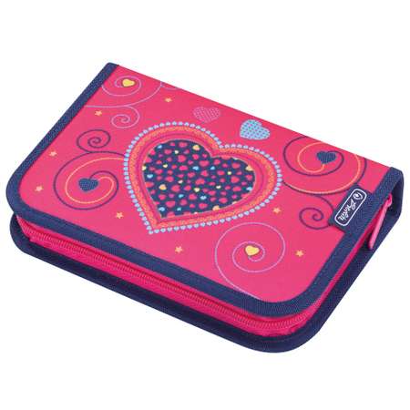 Пенал книжка Herlitz Pink Hearts