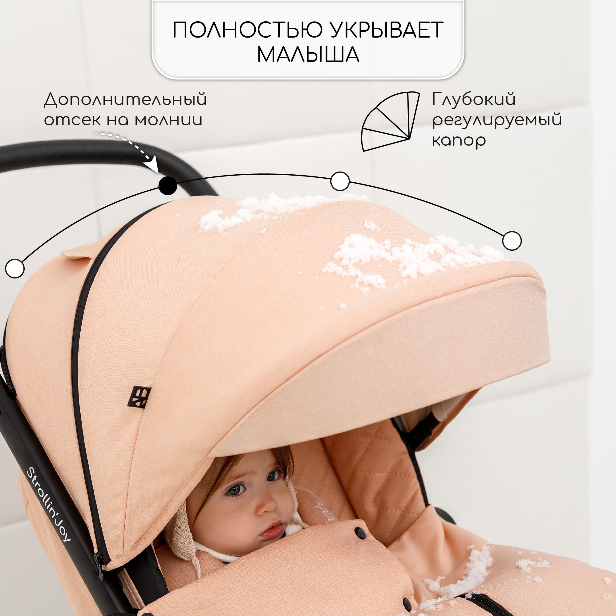 Коляска прогулочная Amarobaby Strollin Joy - фото 5