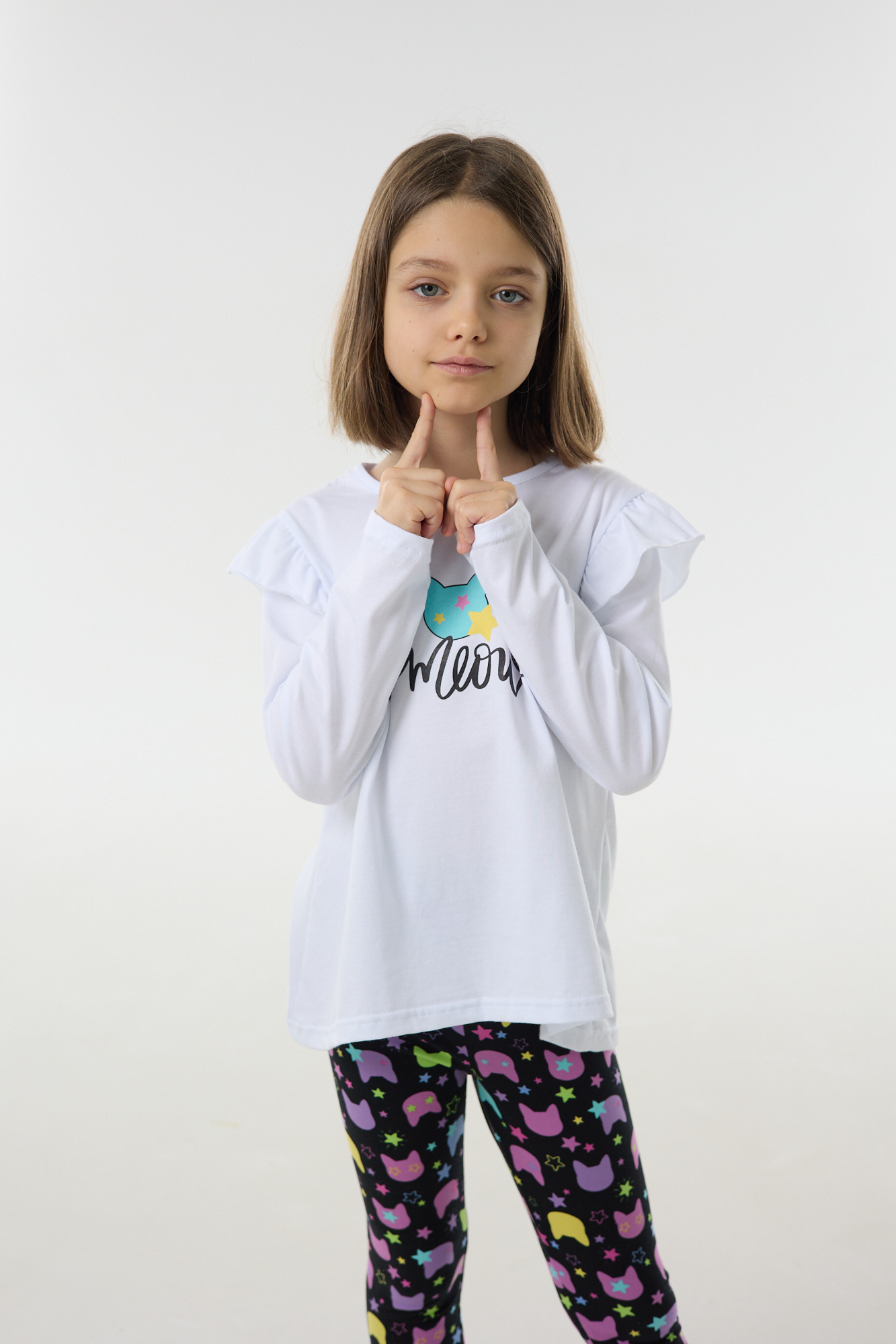 Костюм YAXX 021--Костюм киска/белый (К+Л) - фото 3