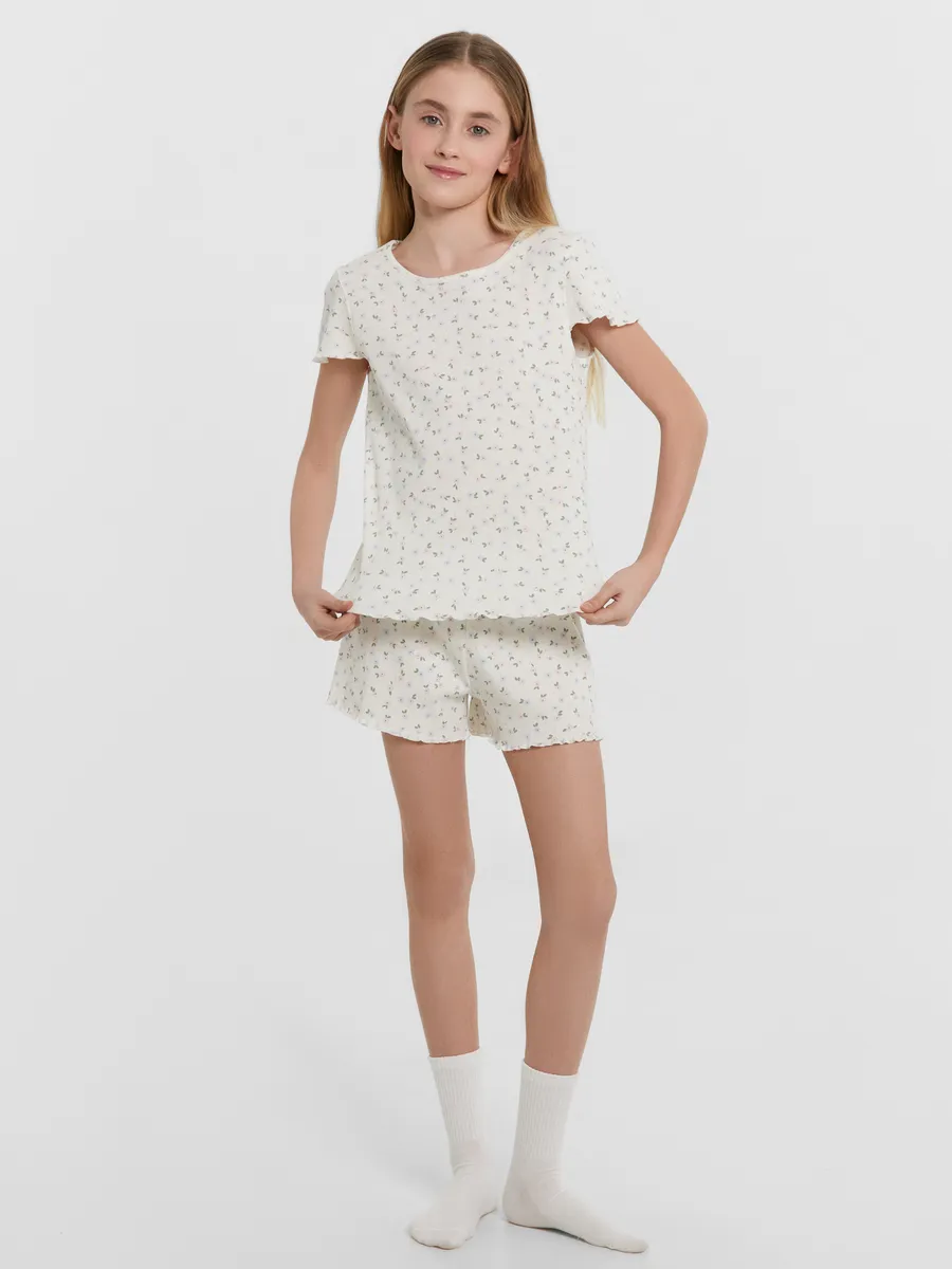 Пижама Mark Formelle (Марк Формэль) 567752/цветочки на молочном - фото 3