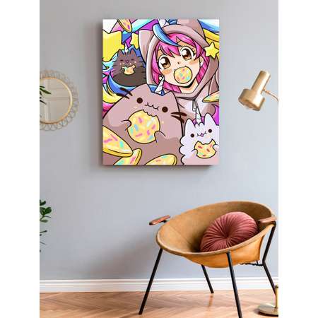 Картина по номерам Art on Canvas Котики аниме в ассортименте