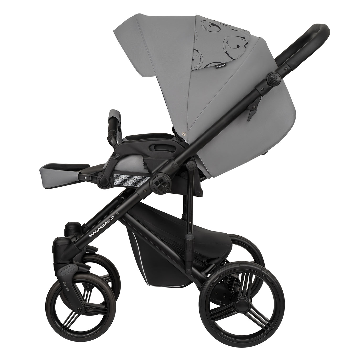 Коляска 2в1 Bebetto Magnum Light SE серый - фото 9