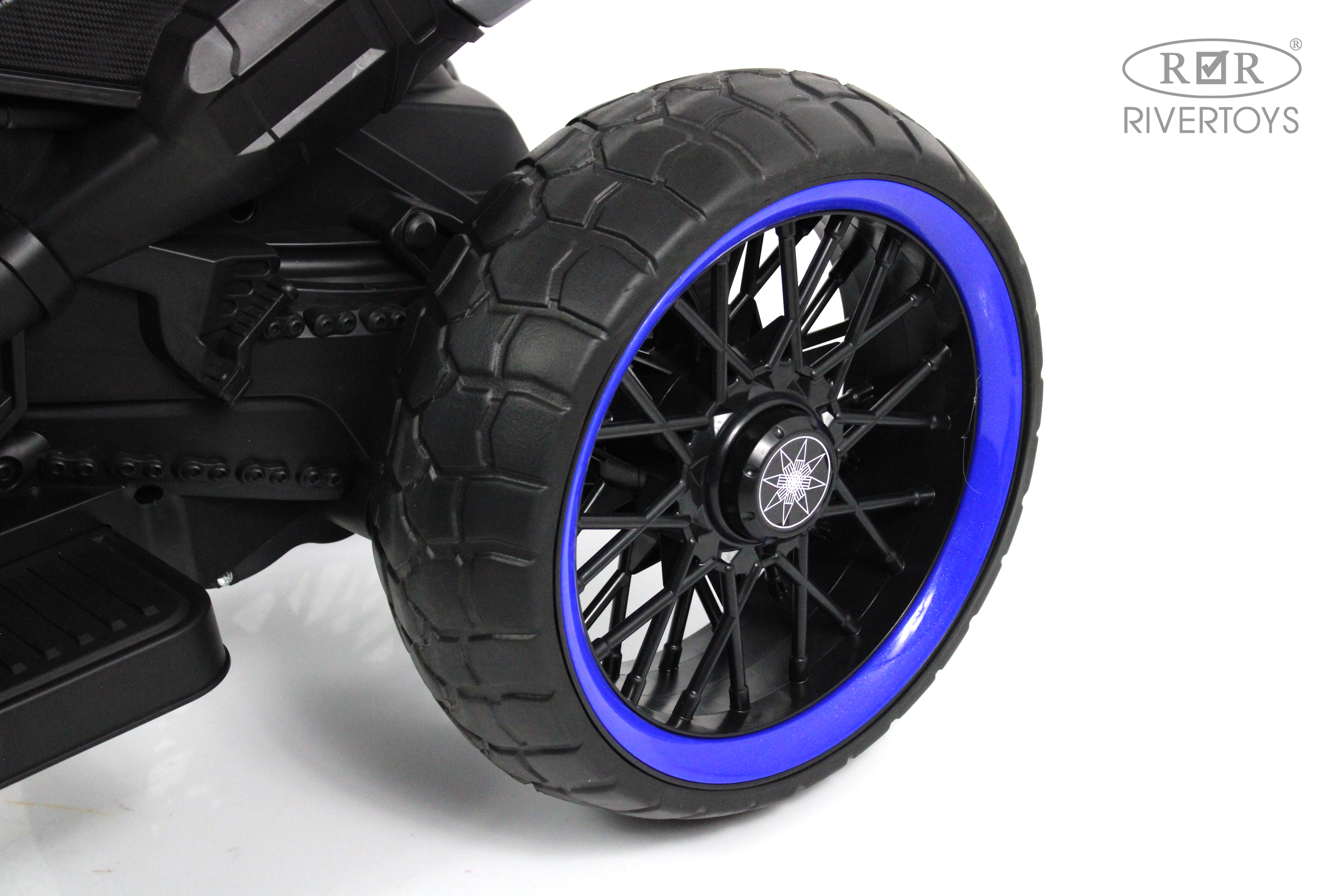 Электромобиль RIVERTOYS М008БХ-BLUE - фото 11