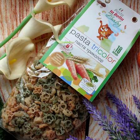 Макароны детские Pasta la Bella Baby триколор