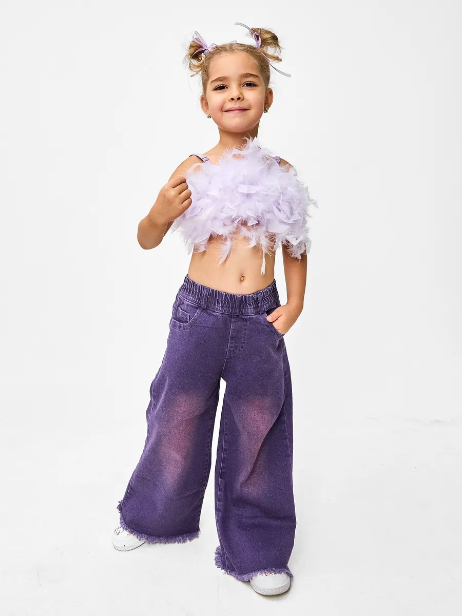 Джинсы RuStyle ДД-джинD6735-фиол - фото 8