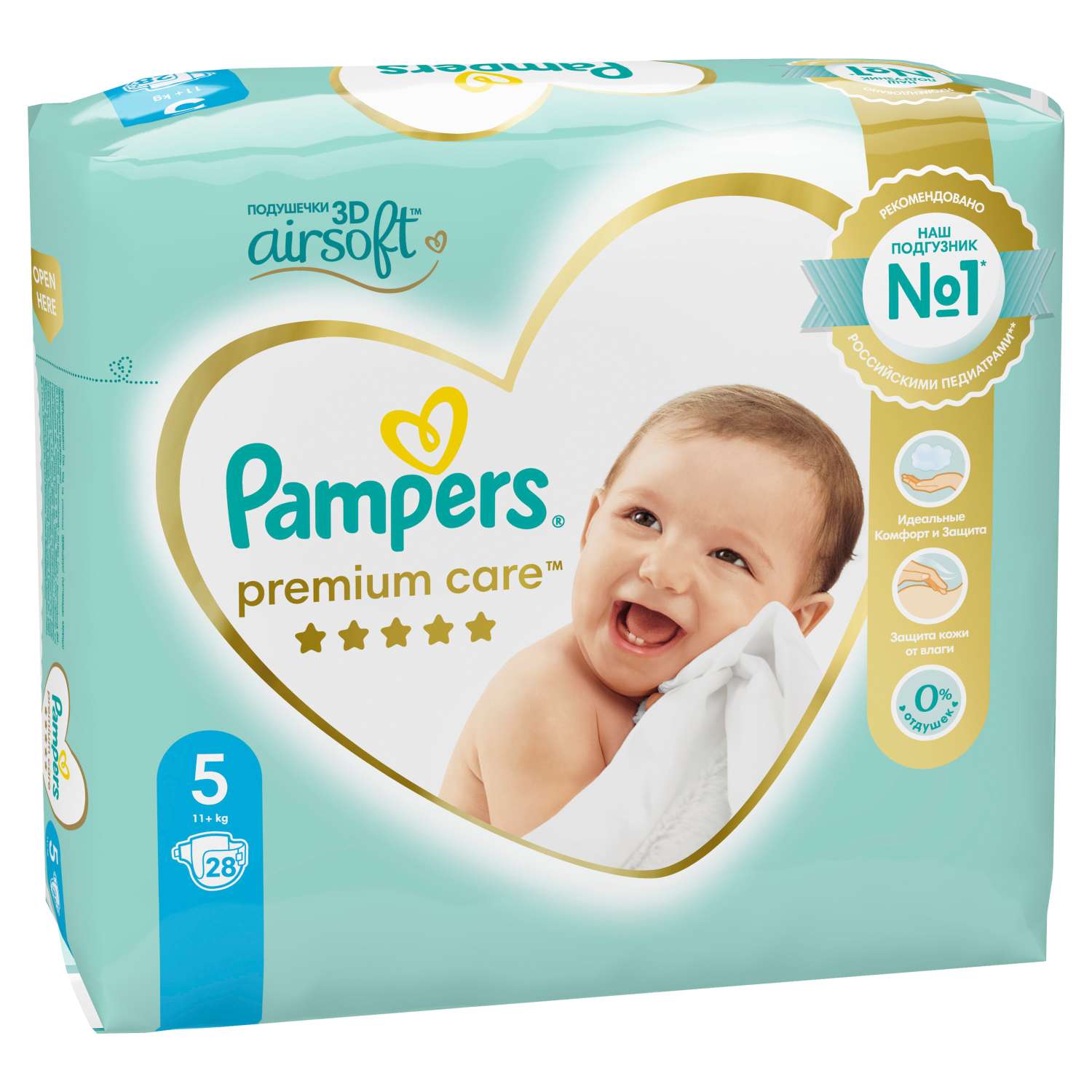 Подгузники Pampers Premium Care 5 (11+ кг) 28 шт. - фото 2