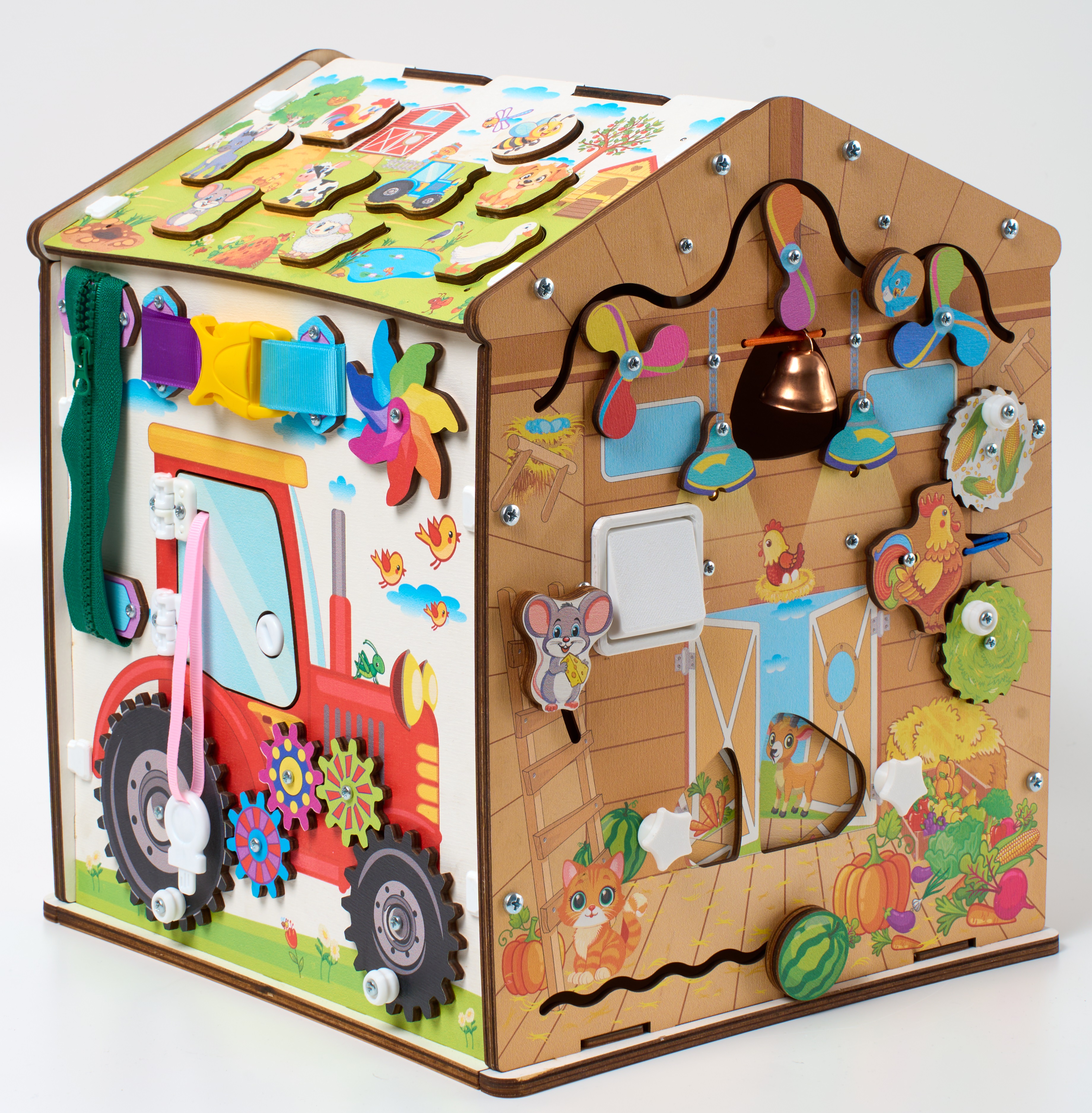 Игрушка MyKiddyQuest бизиборд Ферма - фото 21