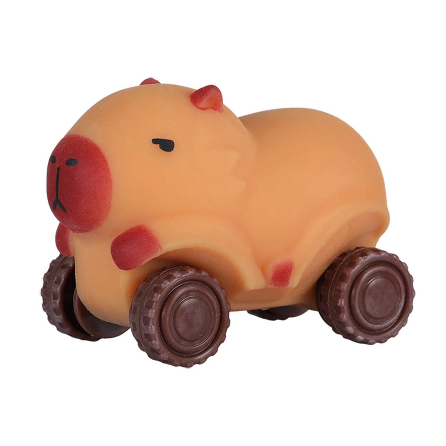 Игрушка-антистресс ё сквиш Машинка-капибара в ассортименте - фото 1