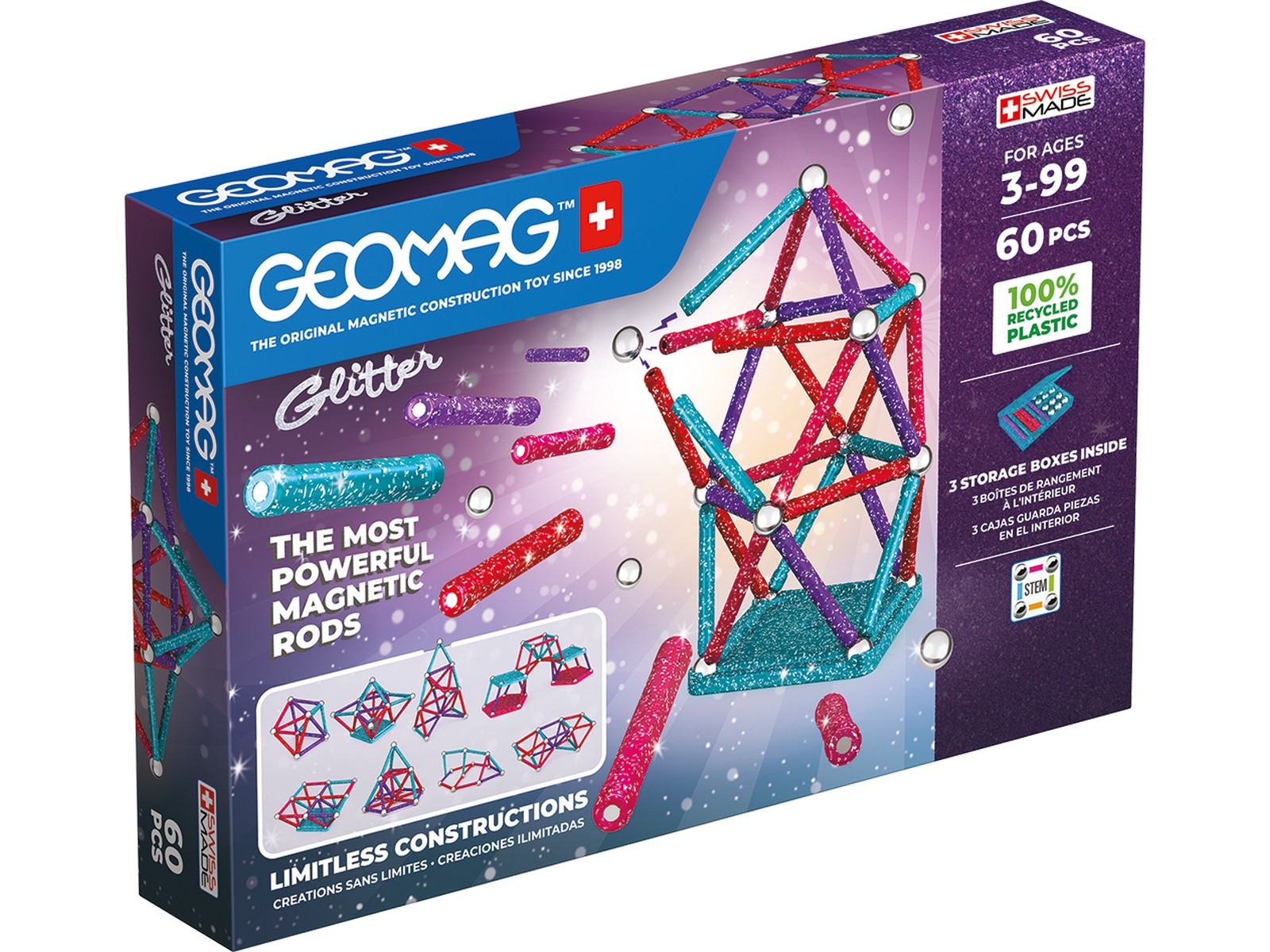 Конструктор Geomag магнитный 60 дет. - фото 4
