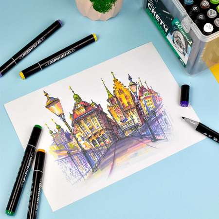 Скетчмаркеры Феникс + 24 цв.