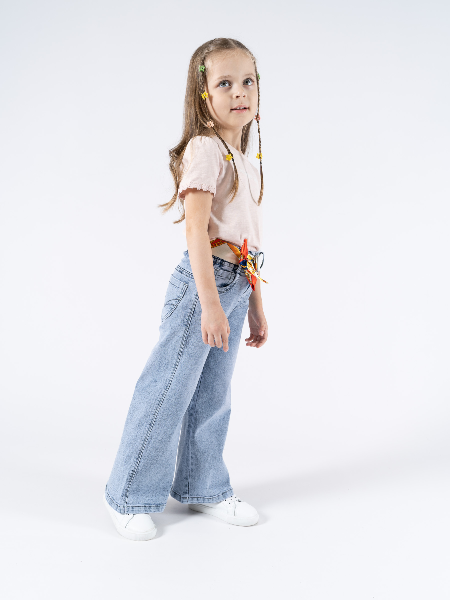 Джинсы TiGaDa джинсы/палаццо/девочки/голубой - фото 7