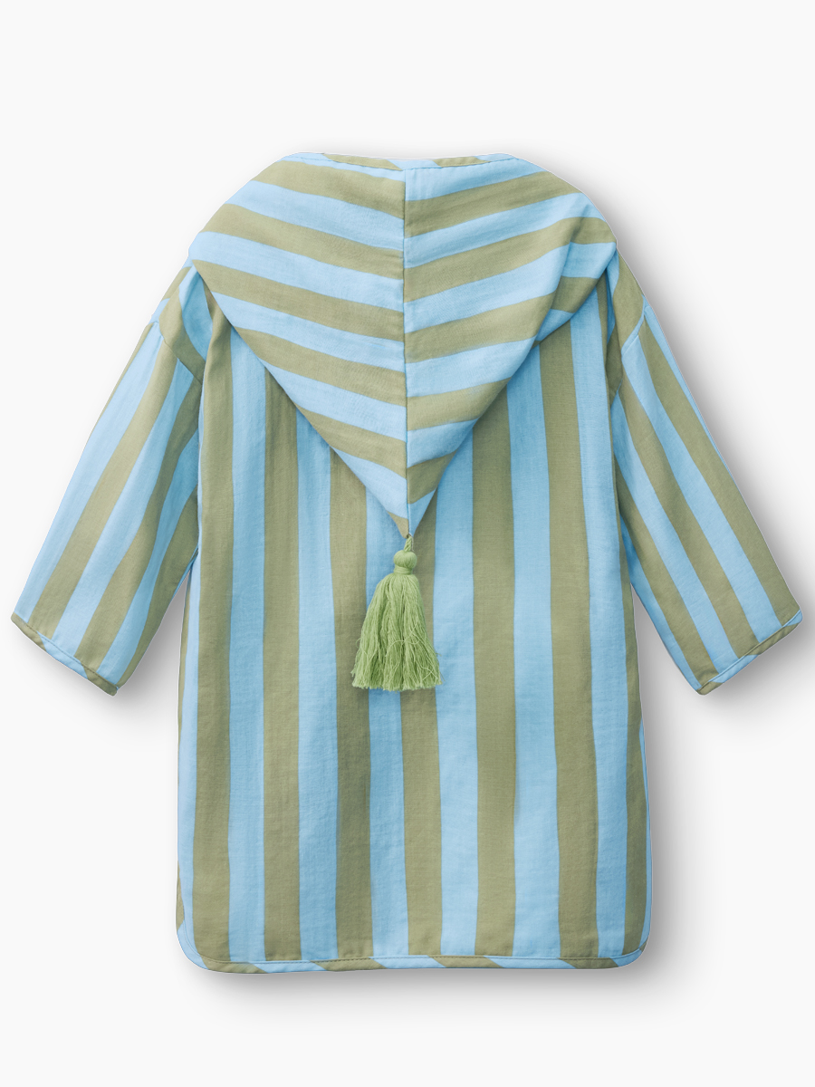 Халат Happy Baby 88129-1_blue-green-stripe - фото 7