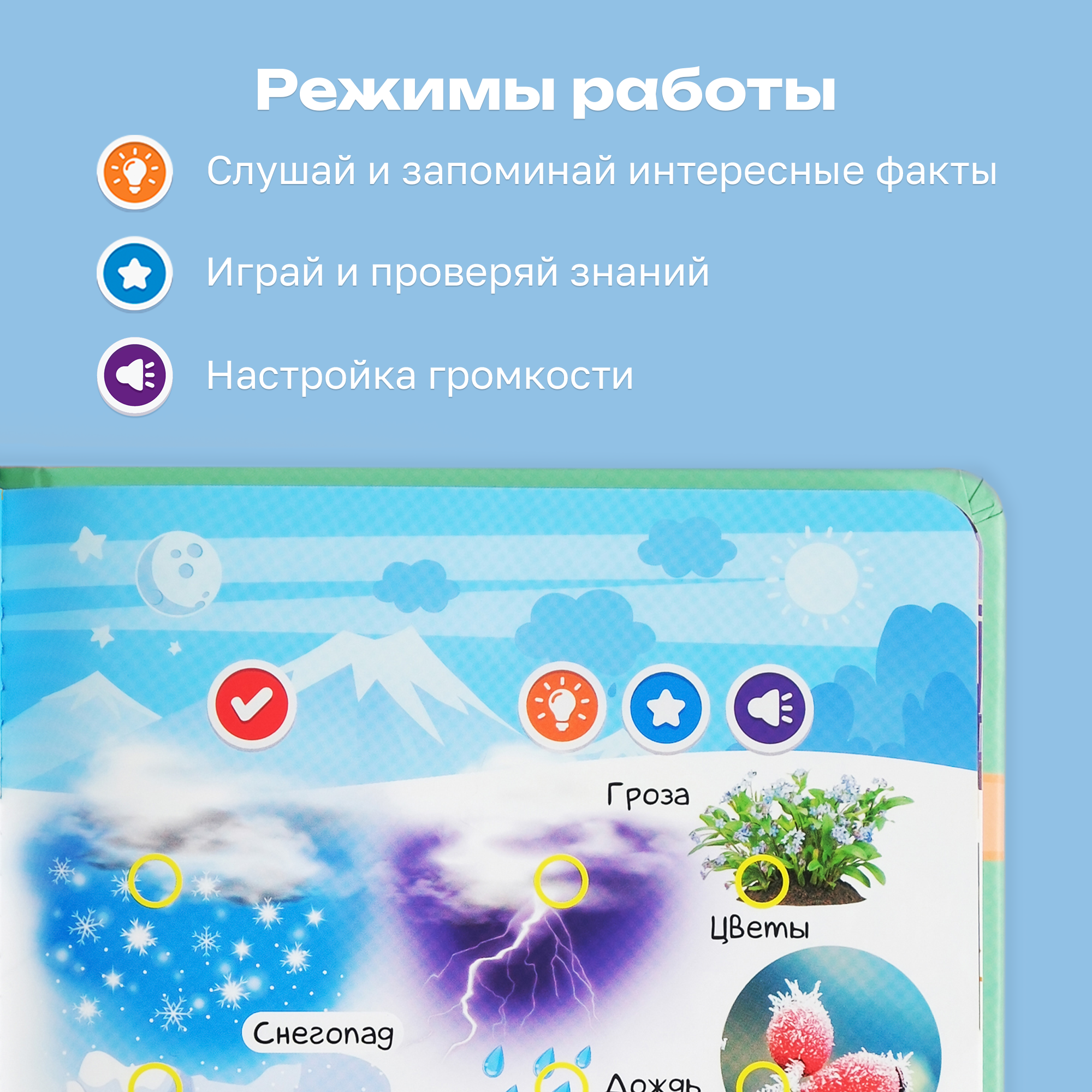 Комплект говорящих книжек BertToys Нажималки: Я и мир вокруг + Русский алфавит - фото 5