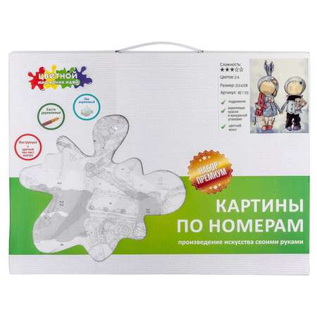 Картина по номерам Цветной