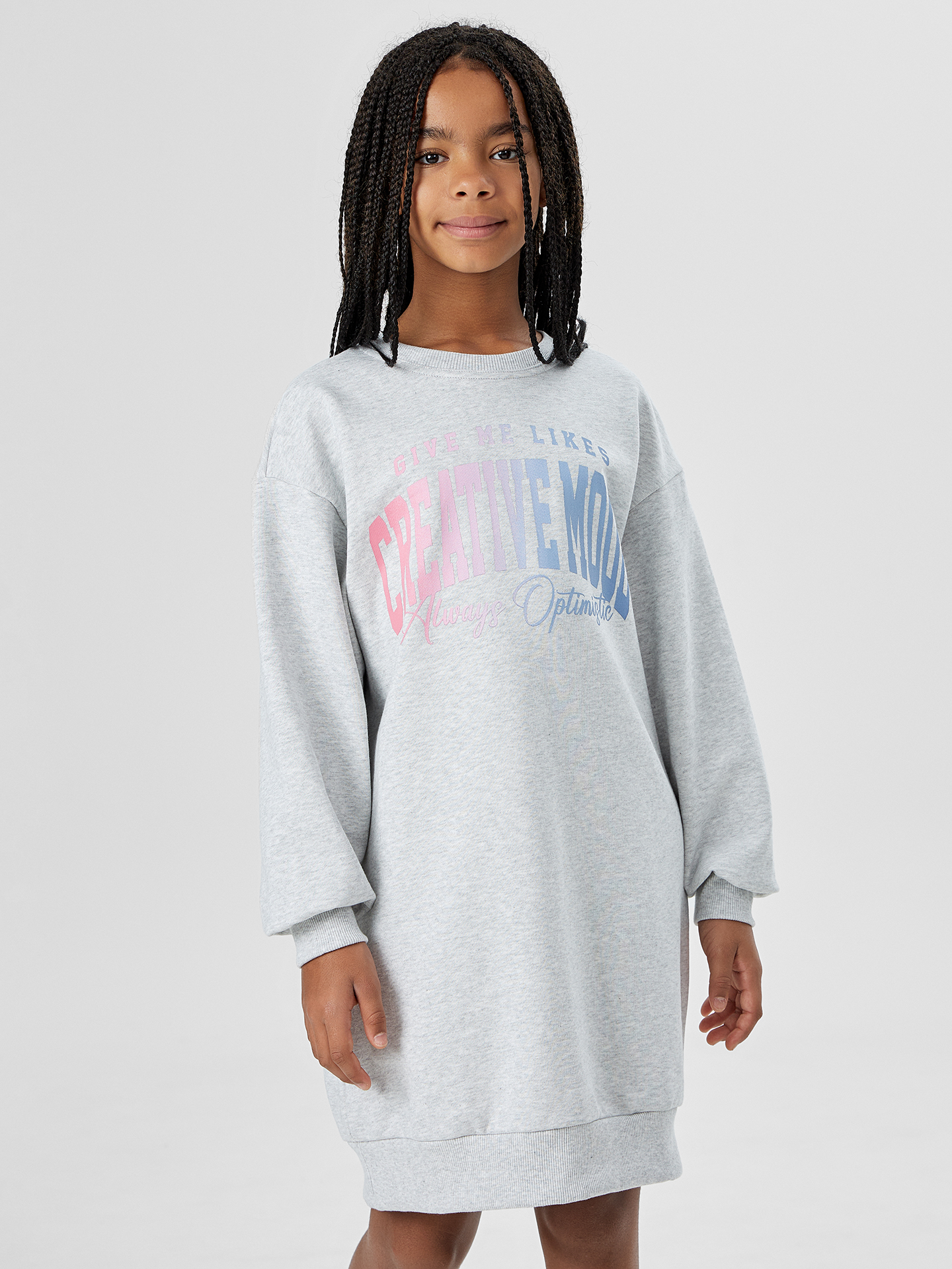 Платье Mark Formelle (Марк Формэль) 157972/серый меланж 4306-А +печать2 - фото 3