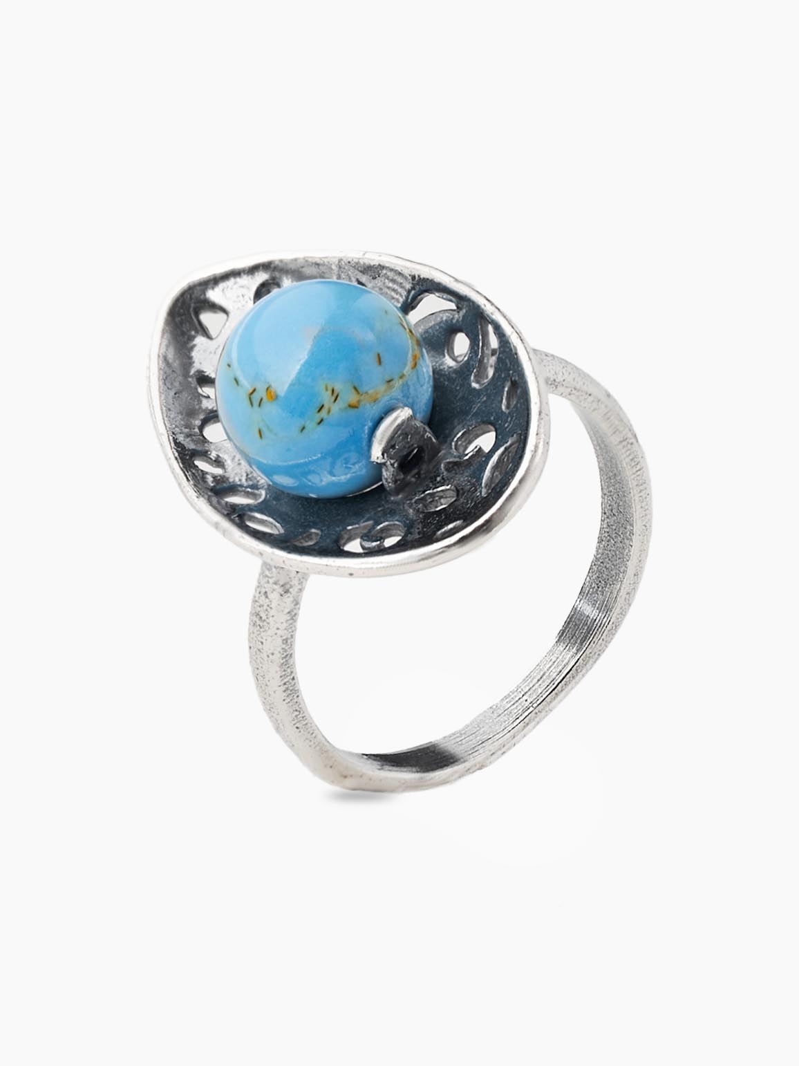 Кольцо Shine and Beauty 80966-41,3-к-варисцитголуб - фото 1