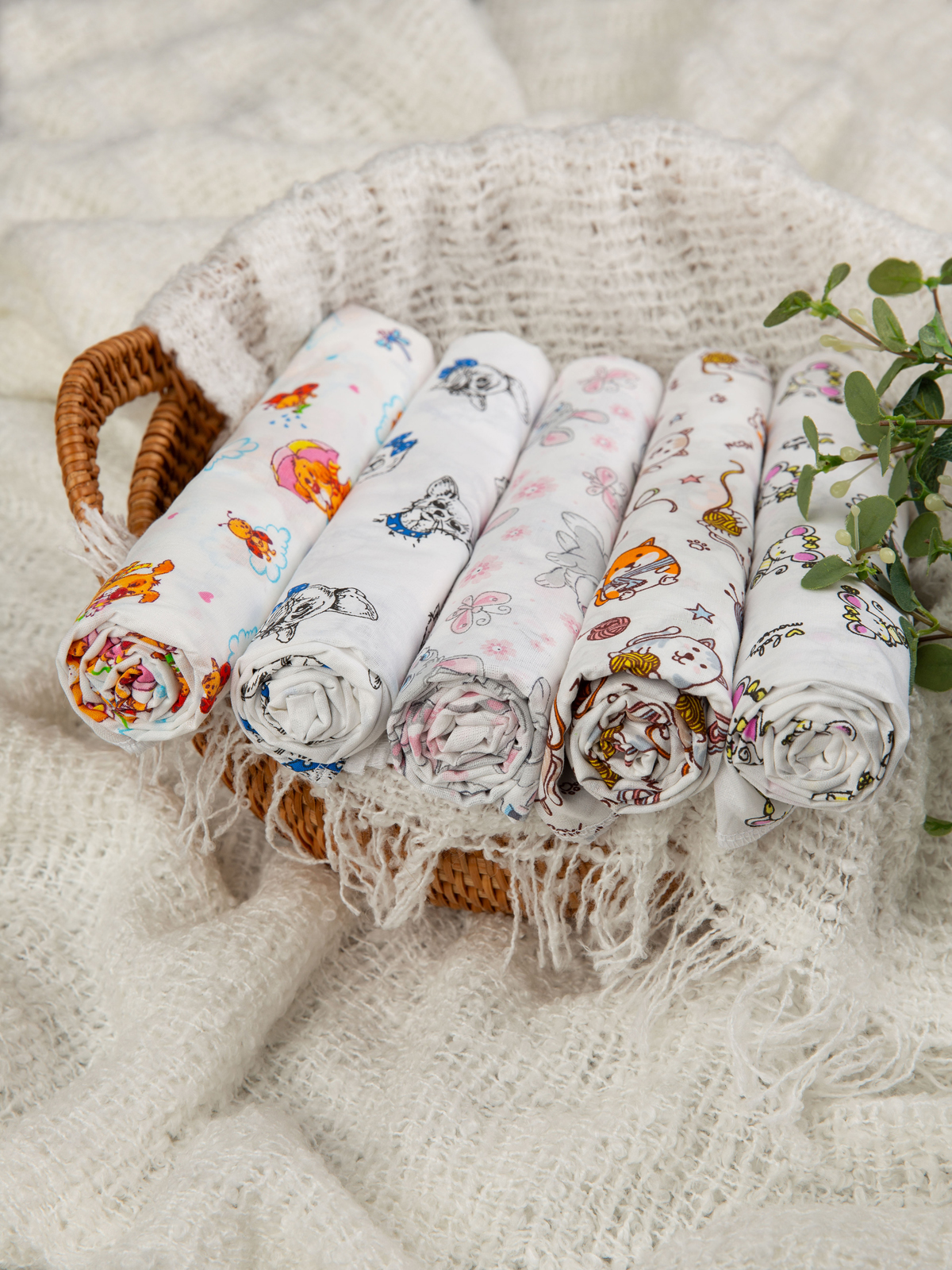 Пелёнка Чудо-Чадо Ассорти ситец 90х120 см 5 шт. - фото 23